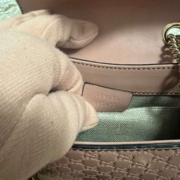 Gucci Emily Guccissima Pink Small Crossbody Bag Horse-bit embellishment - Picture 8 of 15